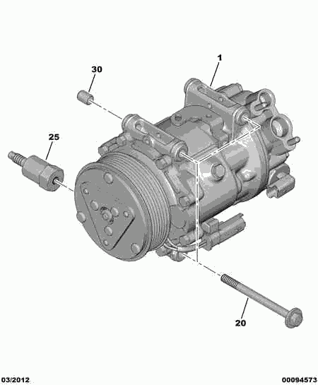 CITROËN 6453.RV - Компресор, кондиціонер autozip.com.ua