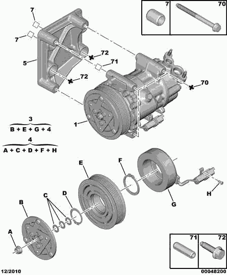 FIAT 6453 XJ - Компресор, кондиціонер autozip.com.ua