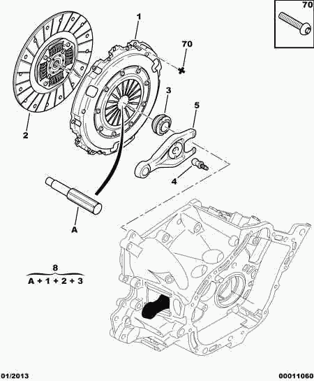 CITROËN/PEUGEOT 2052 62 - Комплект зчеплення autozip.com.ua