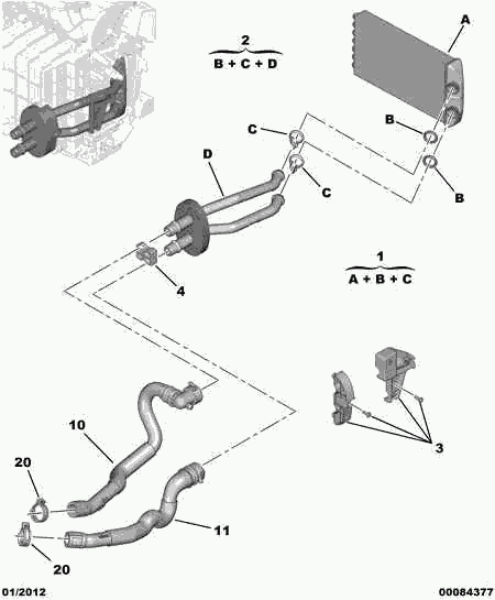 PEUGEOT 6448.S6 - Теплообмінник, опалення салону autozip.com.ua