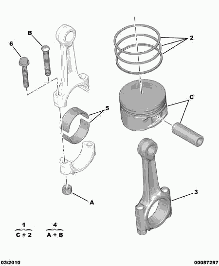 CITROËN 0628.N0 - Поршень autozip.com.ua