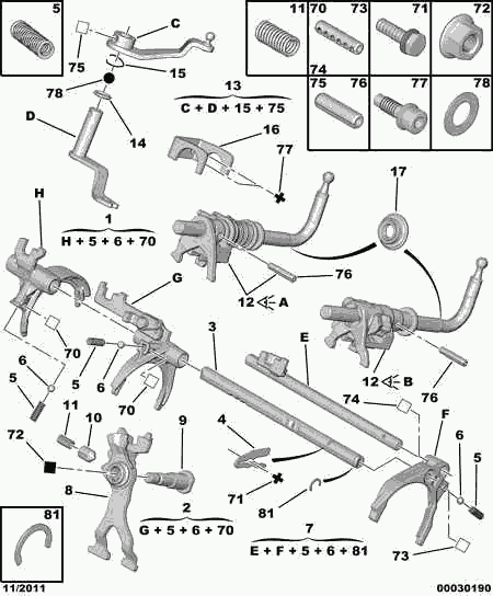 PSA 6968 A7 - ВТУЛКА ШТОКА КПП autozip.com.ua