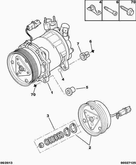 CITROËN 6453 RS - Компресор, кондиціонер autozip.com.ua