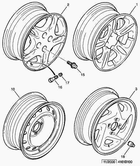 JAPCAR 5402 94 - ALLOY WHEEL KIT autozip.com.ua