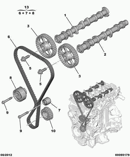 Opel 16 088 875 80 - TIMING BELT autozip.com.ua