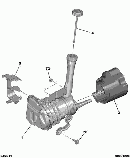 CITROËN/PEUGEOT 4007 WF - Гідравлічний насос, рульове управління, ГУР autozip.com.ua