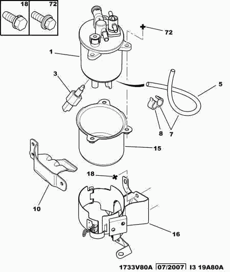 Opel 1901 83 - DIESEL FUEL FILTER SEAL autozip.com.ua