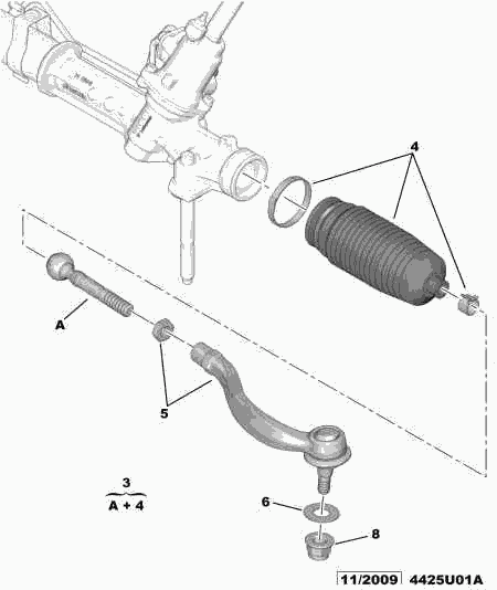 PEUGEOT 16 099 482 80 - Наконечник рульової тяги, кульовий шарнір autozip.com.ua