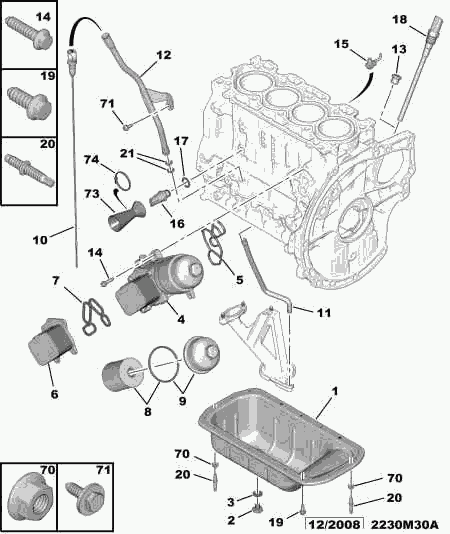 TOYOTA 1103 P0 - Масляний радіатор, рухове масло autozip.com.ua