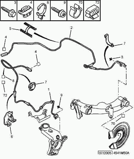 CITROËN/PEUGEOT 4545 86 - Датчик ABS, частота обертання колеса autozip.com.ua