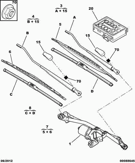 CITROËN/PEUGEOT 6426 NF - Щітка склоочисника autozip.com.ua