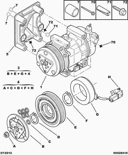 FIAT 6453.QH - Компресор, кондиціонер autozip.com.ua