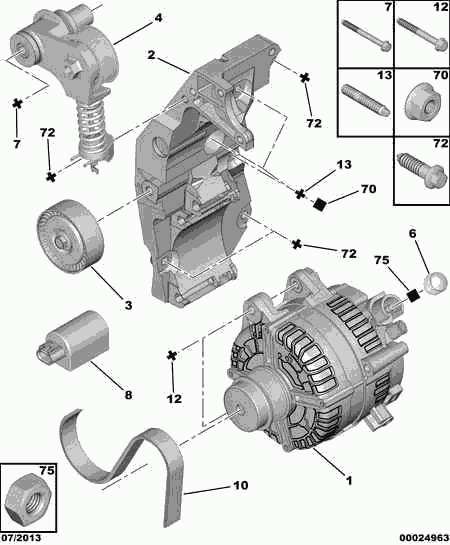 CITROËN/PEUGEOT 5705CJ* - Генератор autozip.com.ua