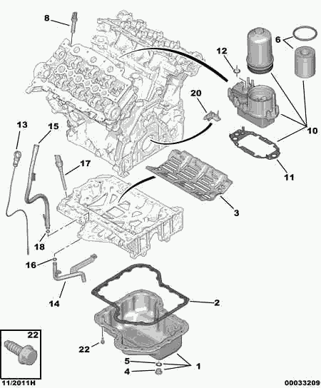 CITROËN 1109 X8 - Масляний фільтр autozip.com.ua