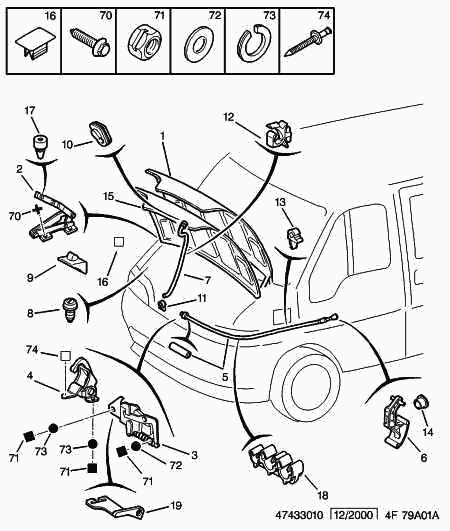 FIAT 7901 C0 - Капот двигуна autozip.com.ua