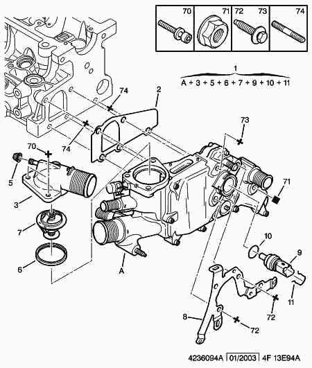 PEUGEOT 1336.V5 - Трубка охолоджуючої рідини autozip.com.ua