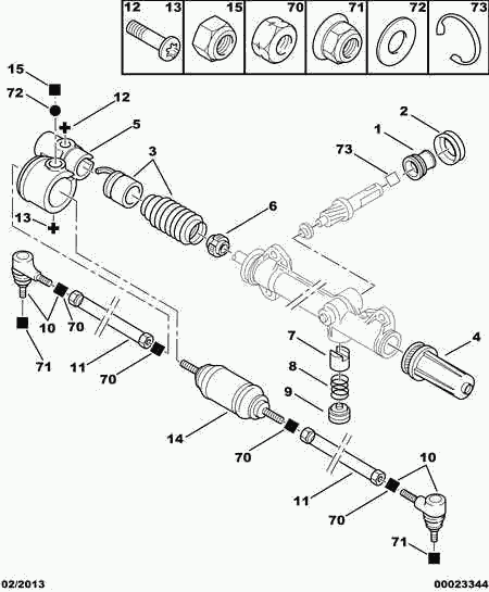 PEUGEOT 4066 49 - Пильник, рульове управління autozip.com.ua