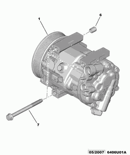 PEUGEOT 6453.XA - Компресор, кондиціонер autozip.com.ua