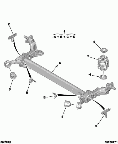 CITROËN 5102.G4 - Пружина ходової частини autozip.com.ua