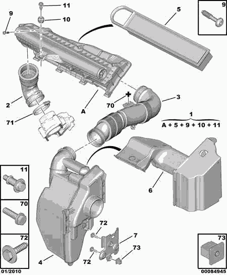 Eicher 1444 RK - Повітряний фільтр autozip.com.ua