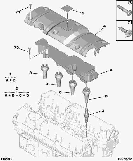 CITROËN 5960 58 - Свічка запалювання autozip.com.ua