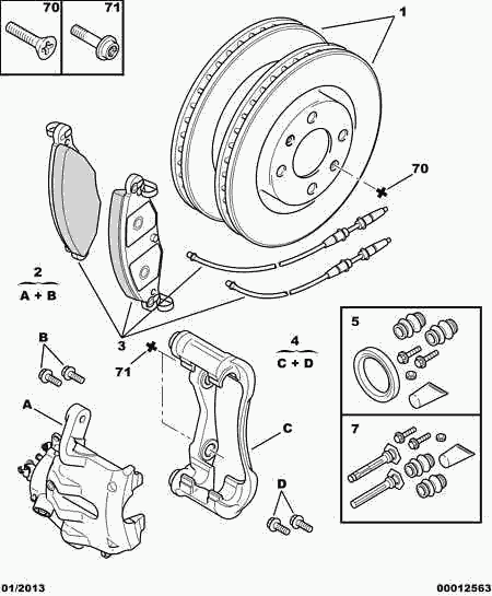 FORD 4252 89 - Гальмівні колодки, дискові гальма autozip.com.ua