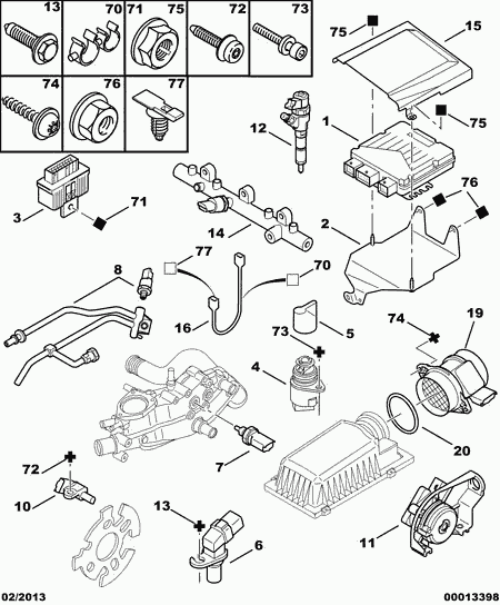 FORD 1920 7V - Датчик імпульсів, колінчастий вал autozip.com.ua