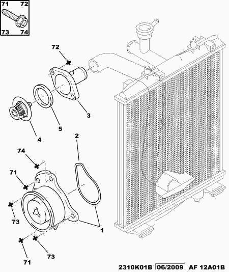 DS 1201 L3 - WATER PUMP autozip.com.ua