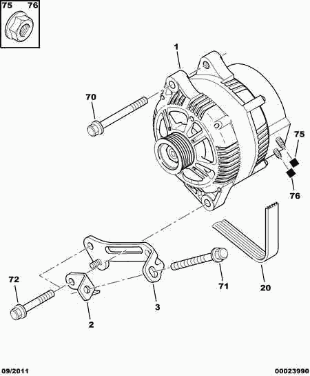 CITROËN 5705 NP - Генератор autozip.com.ua