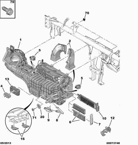 Opel 6447 XF - Фільтр, повітря у внутрішній простір autozip.com.ua