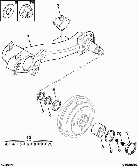 Opel 3748 39 - Комплект підшипника маточини колеса autozip.com.ua