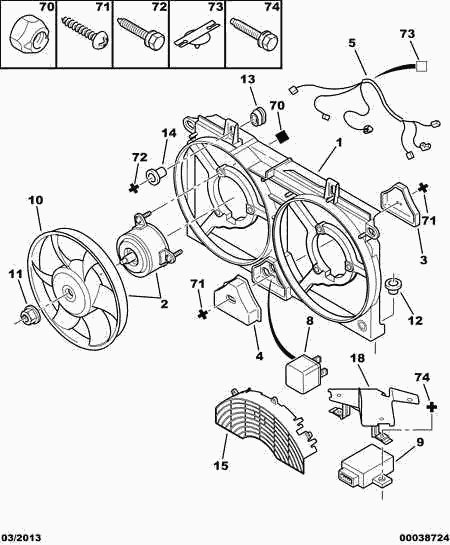 WAHLER 1254.82 - ENGINE MOTOR DRIVEN FAN autozip.com.ua