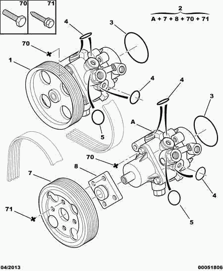 PEUGEOT 4007 T4 - HIGH PRESSURE HYD PUMP autozip.com.ua