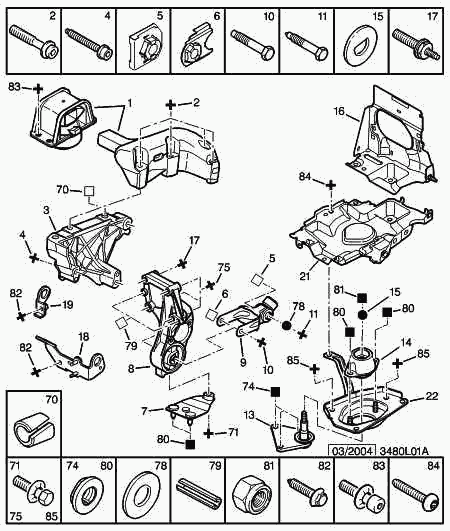 PEUGEOT 1807-Y9 - Подушка, підвіска двигуна autozip.com.ua