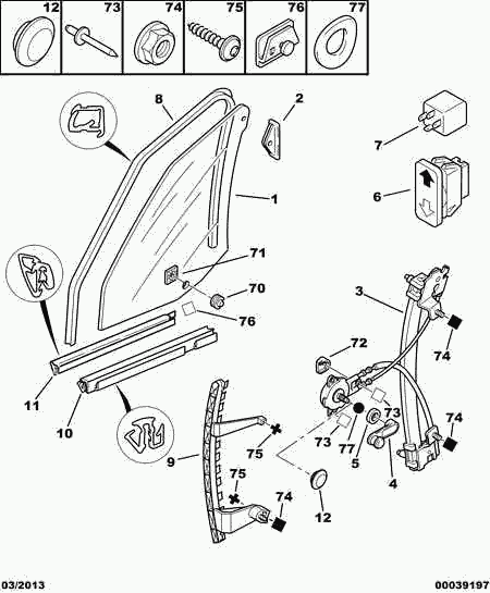 DS 9221 H1 - Підйомний пристрій для вікон autozip.com.ua