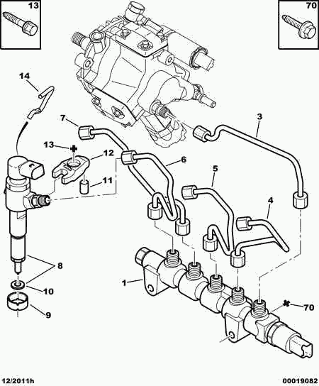 CITROËN 1981 84 - Шайба теплового захисту, система уприскування autozip.com.ua