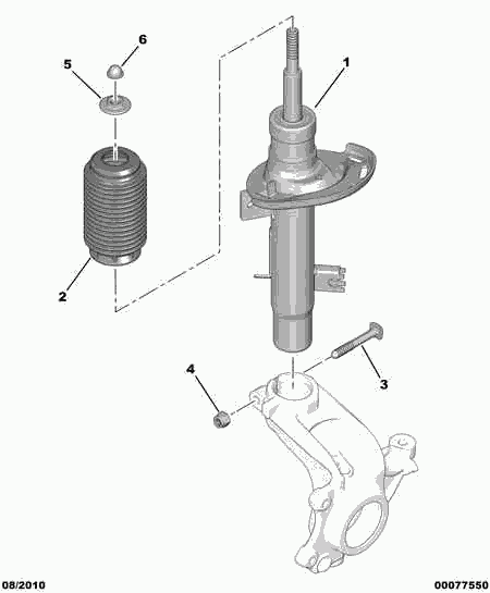 CITROËN 5208 F6 - Амортизатор autozip.com.ua