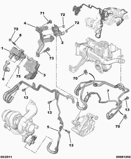 PEUGEOT 1618 QH - Перетворювач тиску, управління ОГ autozip.com.ua