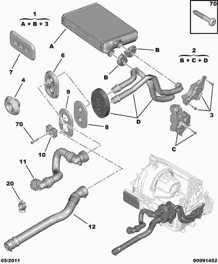 PEUGEOT 6466 VV - Шланг радіатора autozip.com.ua