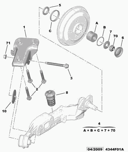 CITROËN/PEUGEOT 3748-77 - Комплект підшипника маточини колеса autozip.com.ua