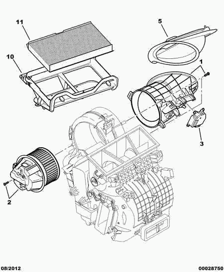 CITROËN/PEUGEOT 6447 NV - Фільтр, повітря у внутрішній простір autozip.com.ua