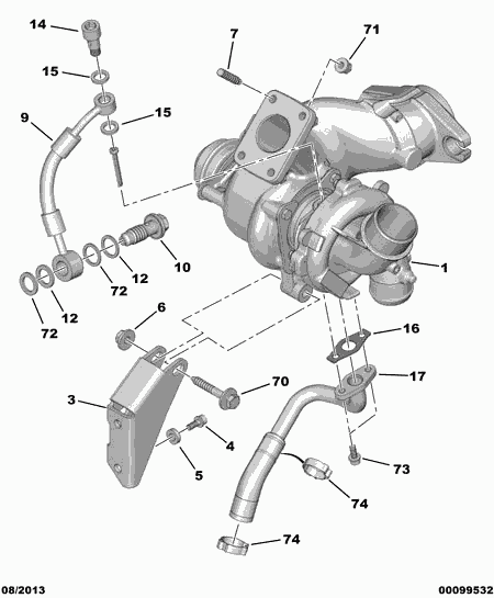 PEUGEOT 0375 J4 - Компресор, наддув autozip.com.ua