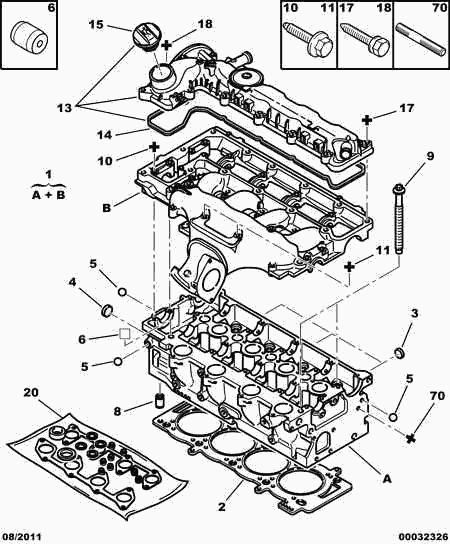 Suzuki 0249 A6 - Прокладка, кришка головки циліндра autozip.com.ua