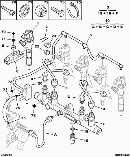 CITROËN 1980 83 - Форсунка дизельна, розпилювач і утримувач autozip.com.ua