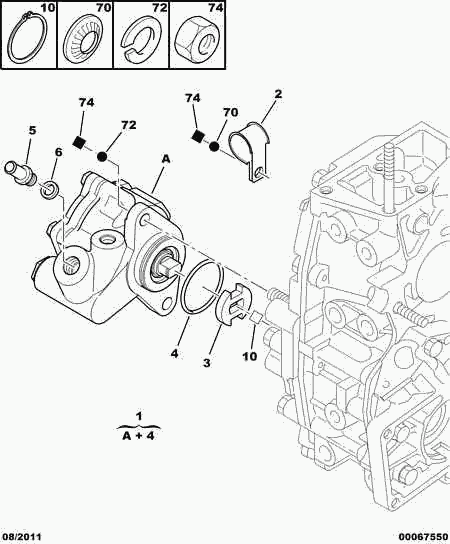 CITROËN 4007 Y8 - Гідравлічний насос, рульове управління, ГУР autozip.com.ua