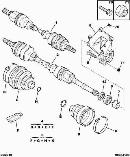 PEUGEOT 3293 E1 - Пильник, приводний вал autozip.com.ua