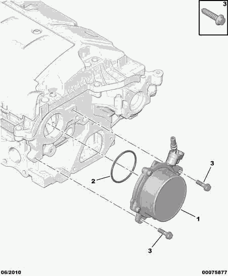 CITROËN 4565 77 - Вакуумний насос, гальмівна система autozip.com.ua