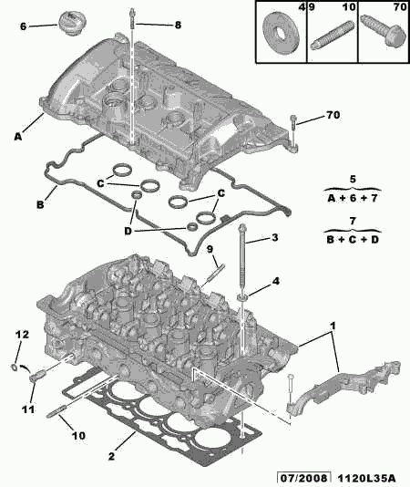 PEUGEOT 0209.EW - Прокладка, головка циліндра autozip.com.ua