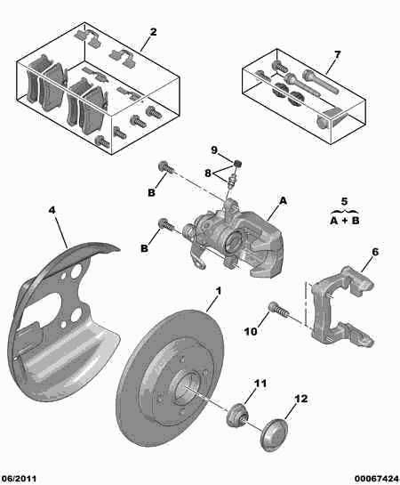 CITROËN/PEUGEOT 3739 32 - Гайка, шийка осі autozip.com.ua