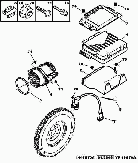 PEUGEOT 1920.7S - Датчик потоку, маси повітря autozip.com.ua